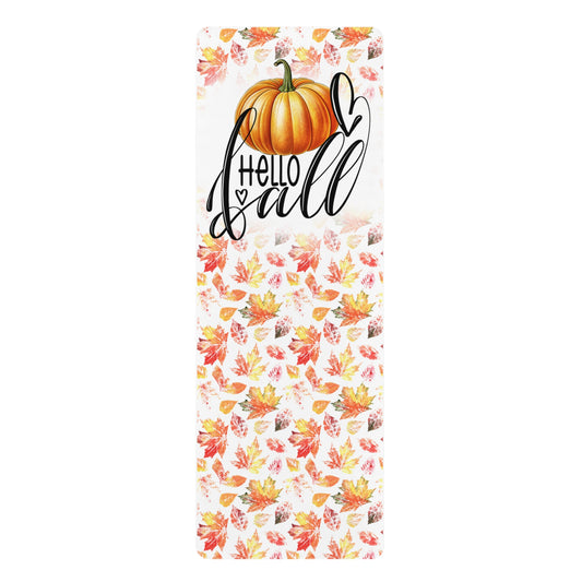 Hello Fall Rubber Yoga Mat