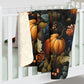 Moody Pumpkins Sherpa Blanket