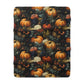 Moody Pumpkins Sherpa Blanket