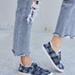 Forever Link Plaid Plush Flat Sneakers