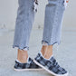 Forever Link Plaid Plush Flat Sneakers