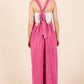 Culture Code Full Size Pocketed Sleeveless Wide Leg Overalls