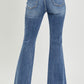 RISEN High Waist Distressed Fare Jeans