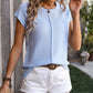 Mandy Rolled Cap Sleeve Round Neck Sweater Vest